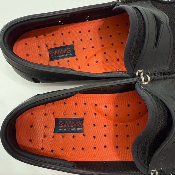 Swims Black and Orange Loafers for Men main image 7